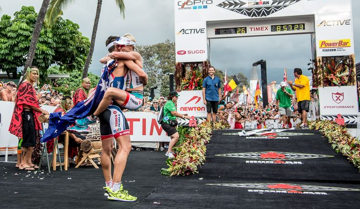 Seeing your partner crossing the finish line can be an amazing moment